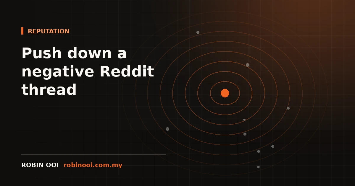 A Reddit thread sitting in Google results, with accurate pages ranked above it